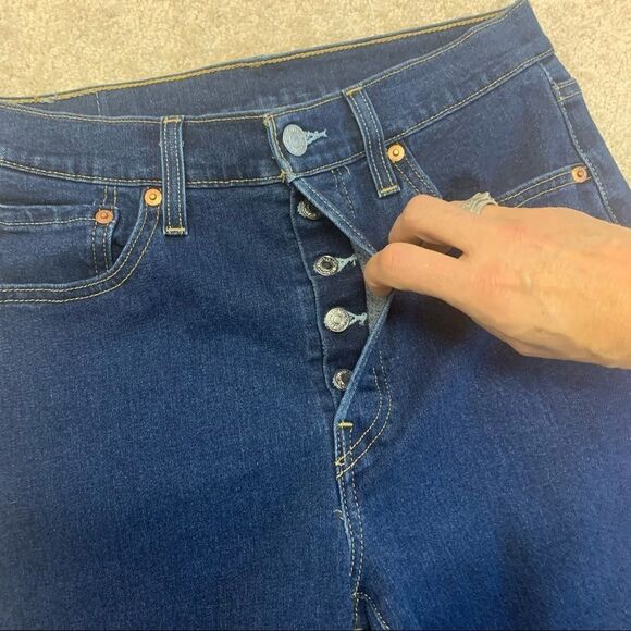 Levi’s NWOT 501 Skinny high Waist button fly jeans size 29 - Picture 6 of 14
